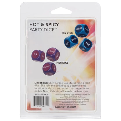 Hot and Spicy Party Dice CALEXOTIC