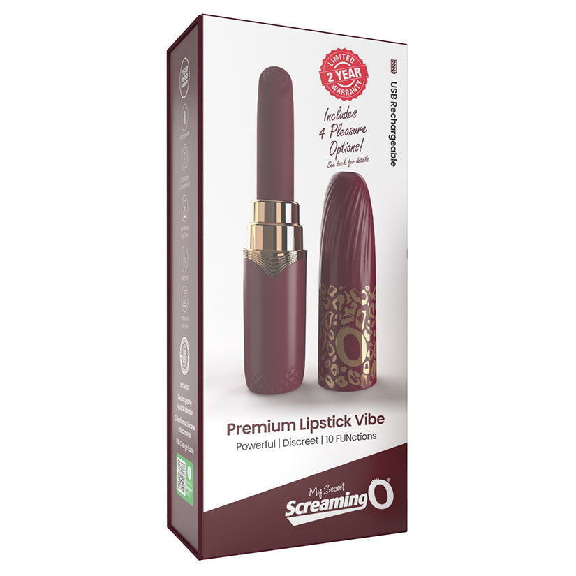 My Secret Premium Rechargeable Vibrating Lipstick SCREAMING O