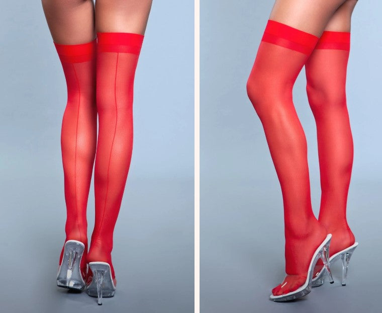 Opaque Nylon Thigh Highs - SP BOUTIQUE