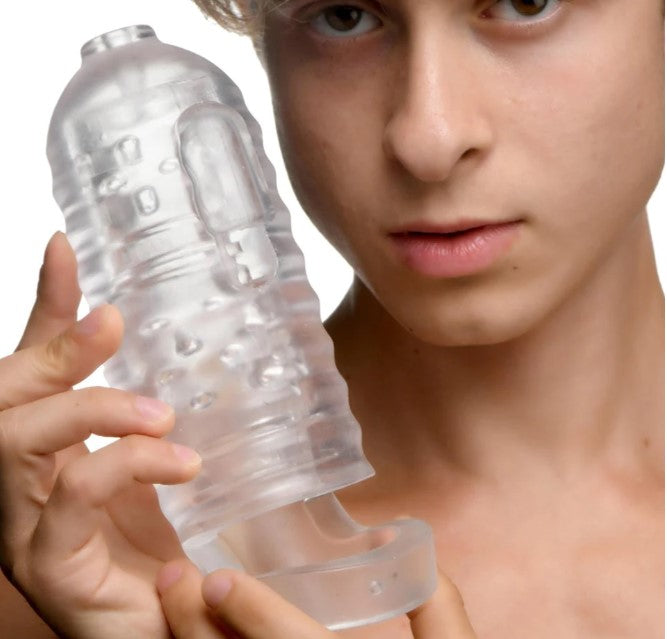 Milker Masturbator With Ball Strap - SP BOUTIQUE