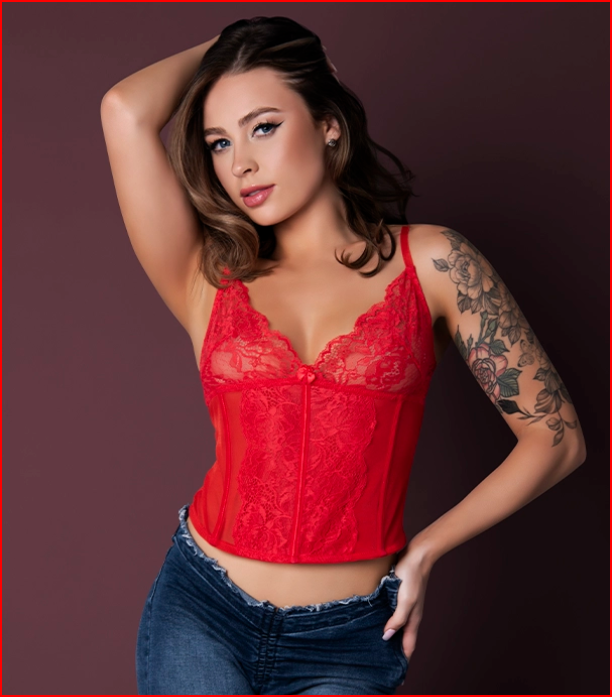 Sugar High Plunge Bustier &amp; Boy Short Set EXPOSED