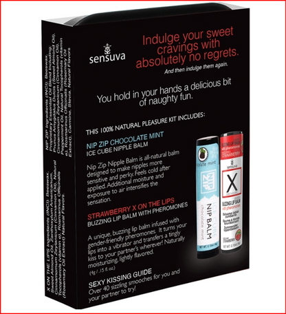 Sensuva Lips and Nips Pleasure Kit Chocolate Strawberry BLUSH