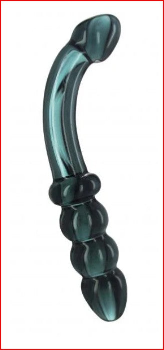 Hamsa Glass Double Ended Glass Wand