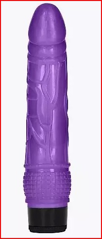 GC-8 Inch Thin Realistic Dildo Vibe - Purple