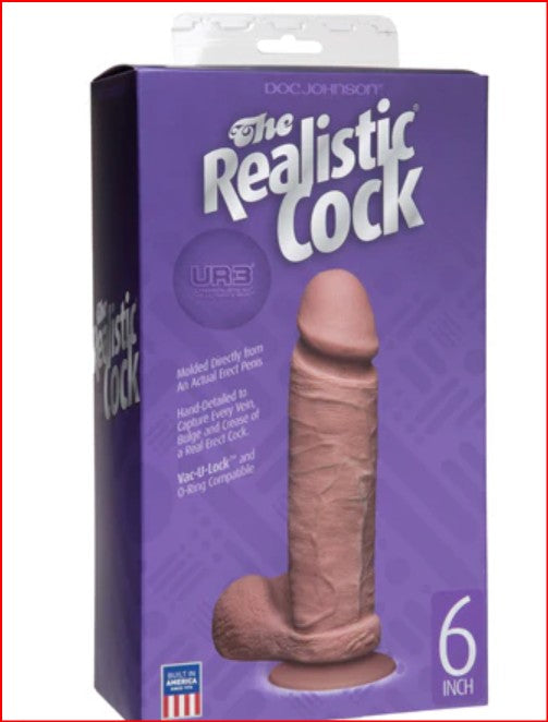 The Realistic Cock Ur3 W/balls 6 Carmel