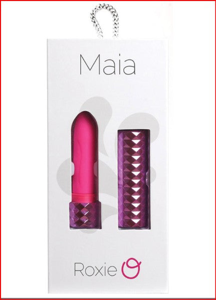 Maia Roxie Rechargeable Crystal Gems Lipstick-Neon Pink