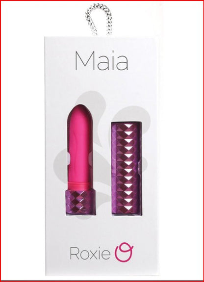 Maia Roxie Rechargeable Crystal Gems Lipstick-Neon Pink