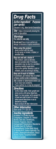 Spray désensibilisant Promescent Climax Control (20 pulvérisations)