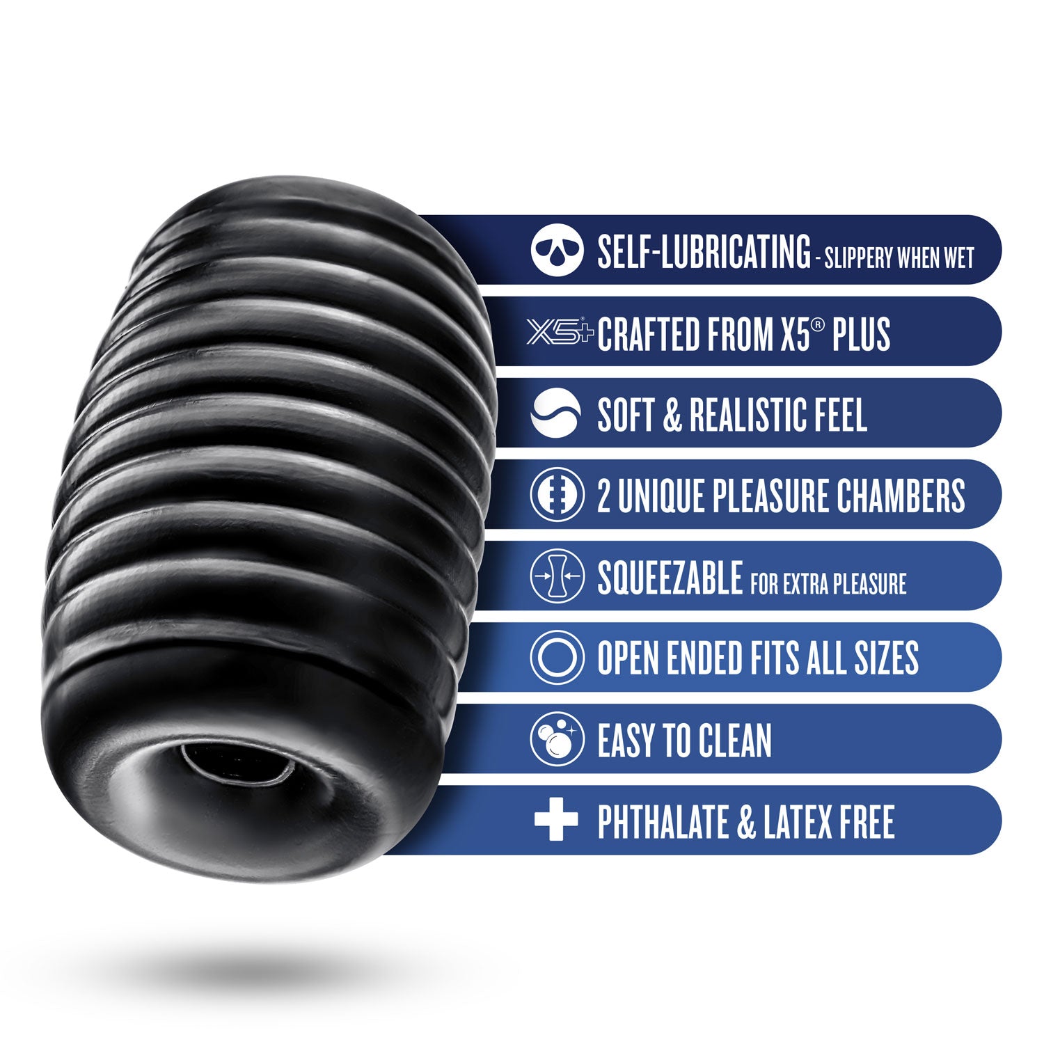 Rize - Grasp - Self-Lubricating Stroker BLUSH