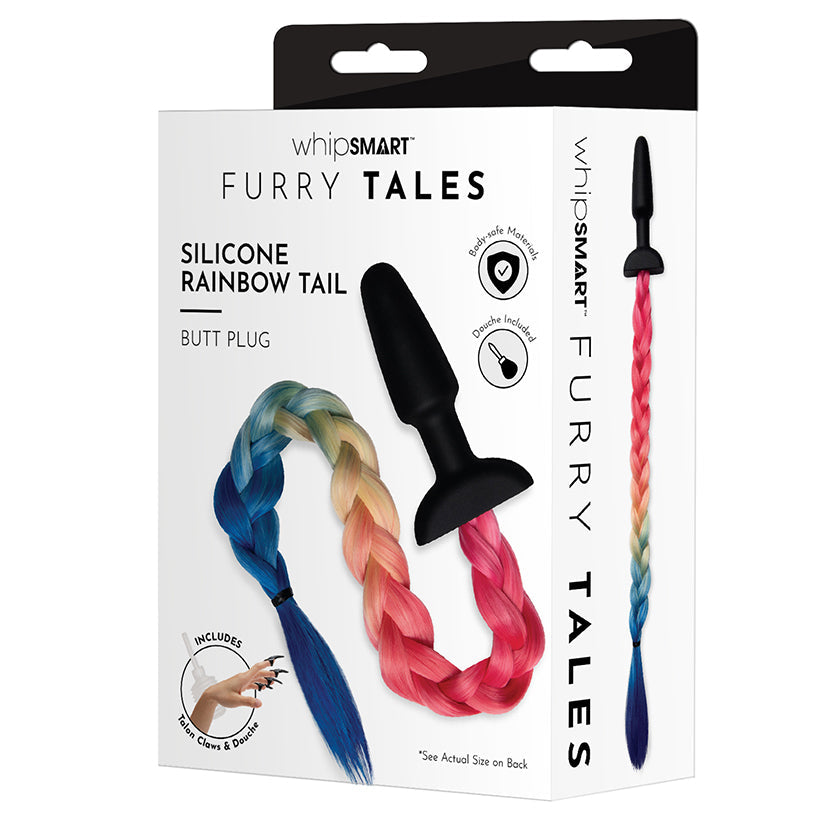 Whipsmart Silicone Anal Plug with Rainbow Tail SP BOUTIQUE Whipsmart Silicone Anal Plug with Rainbow Tail SP BOUTIQUE