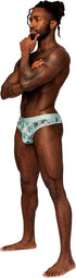 Sheer Print - Sheer Thong - Flamingo MALE POWER