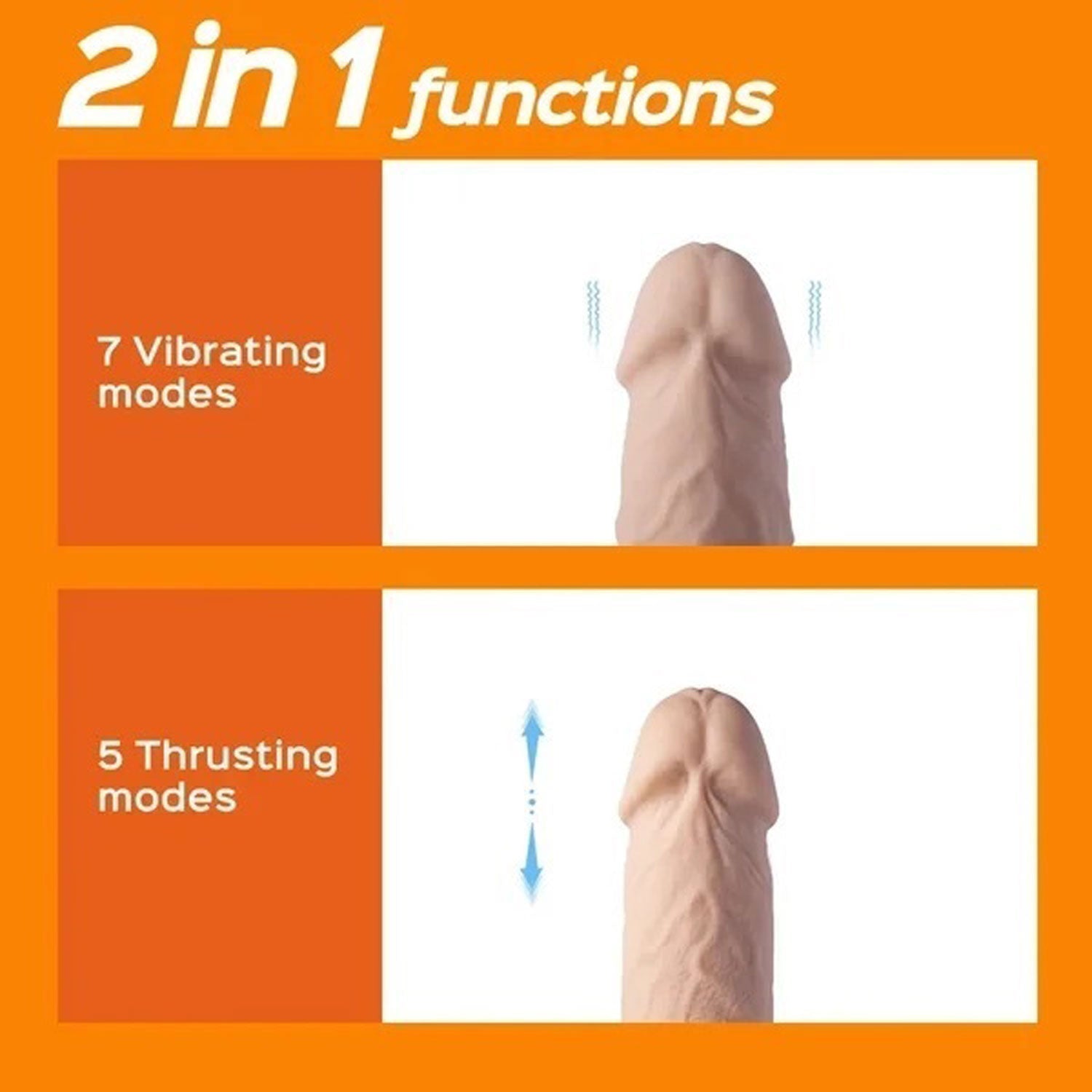 Kenzo-App Controlled 9.5" Big Realistic - Thrusting Dildo HONEY PLAY BOX