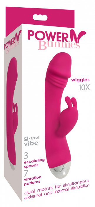 Wiggles 10X Silicone Rabbit Vibrator CURVE TOYS