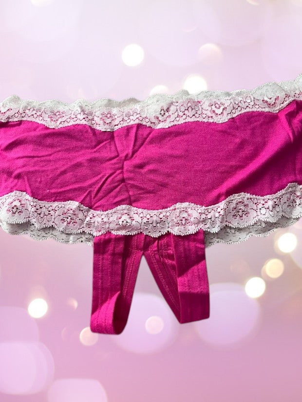Shirley of Hollywood Stretch Lace Open Front Boyshort (Style 
