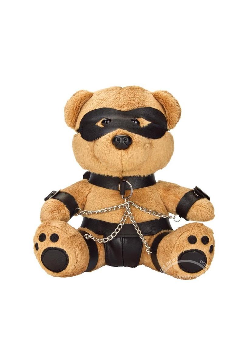 Bondage Bearz Charlie Chains Stuffed Animal - Brown/Black - SP BOUTIQUE