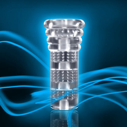 M For Men Soft and Wet All Nighter Glow In The Dark Self Lubricating Stroker BLUSH