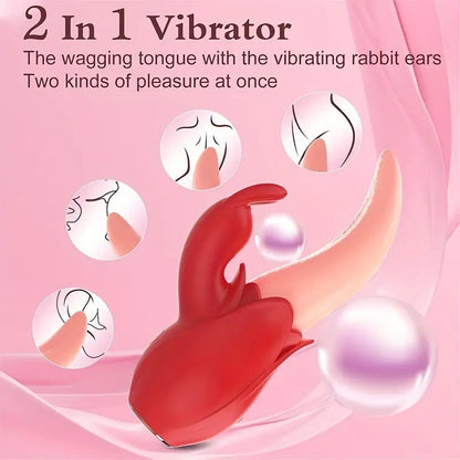 Rabbit Rapture Tongue Vibrator SP BOUTIQUE