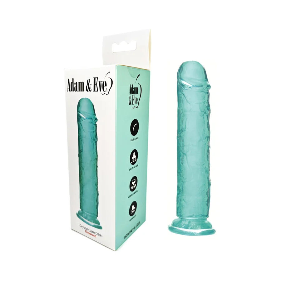 Adam &amp; Eve Crystal Gem 7 in. Dildo