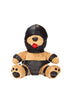 Bondage Bearz Gary Gag Ball Stuffed Animal - Brown/Black - SP BOUTIQUE