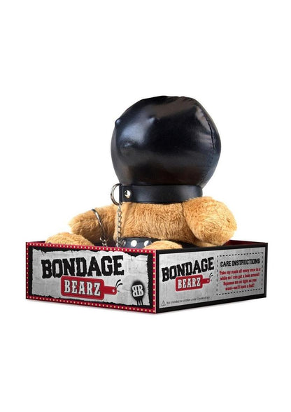 Bondage Bearz Gimpy Glen Stuffed Animal - Brown/Black - SP BOUTIQUE