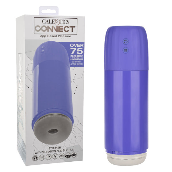 Calexotics Connect Stroker with Vibration and Suction - Purple CALEXOTIC