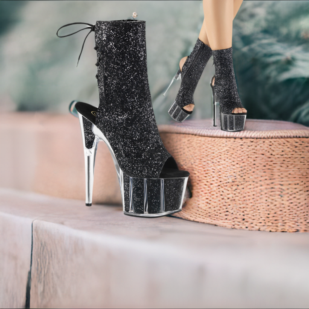 Adore Glitter Ankle Boots PLEASER