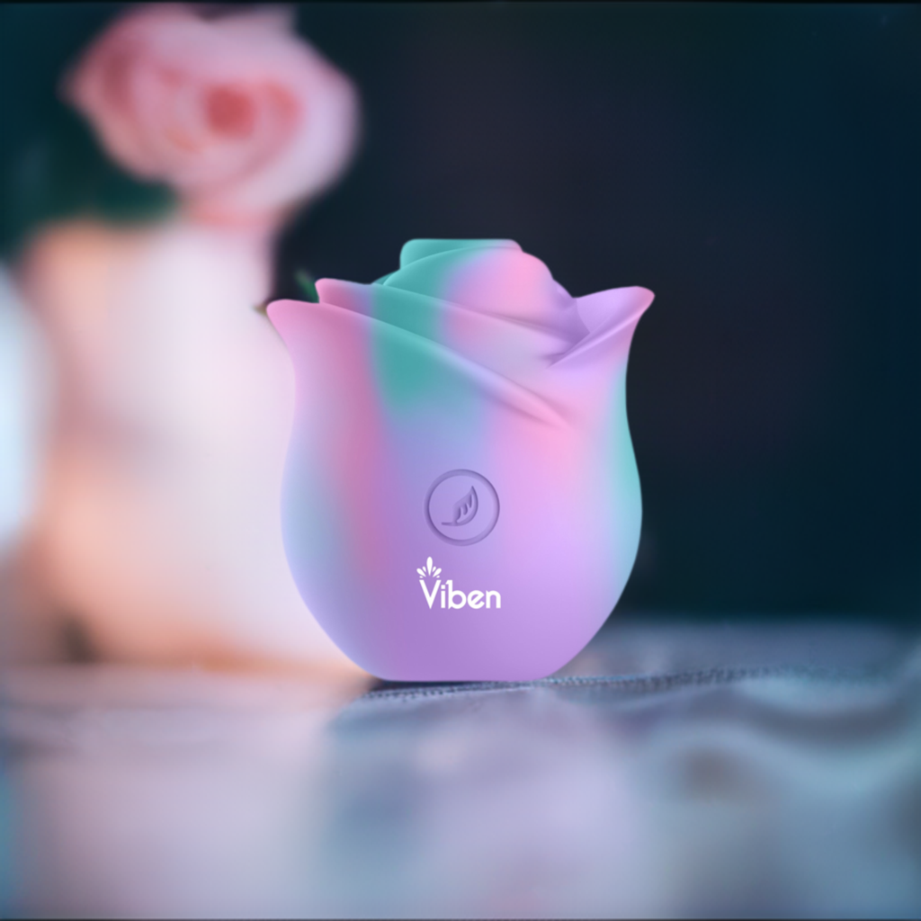Zen Rose -Handheld Rose Clitoral and Nipple Stimulator VIBEN