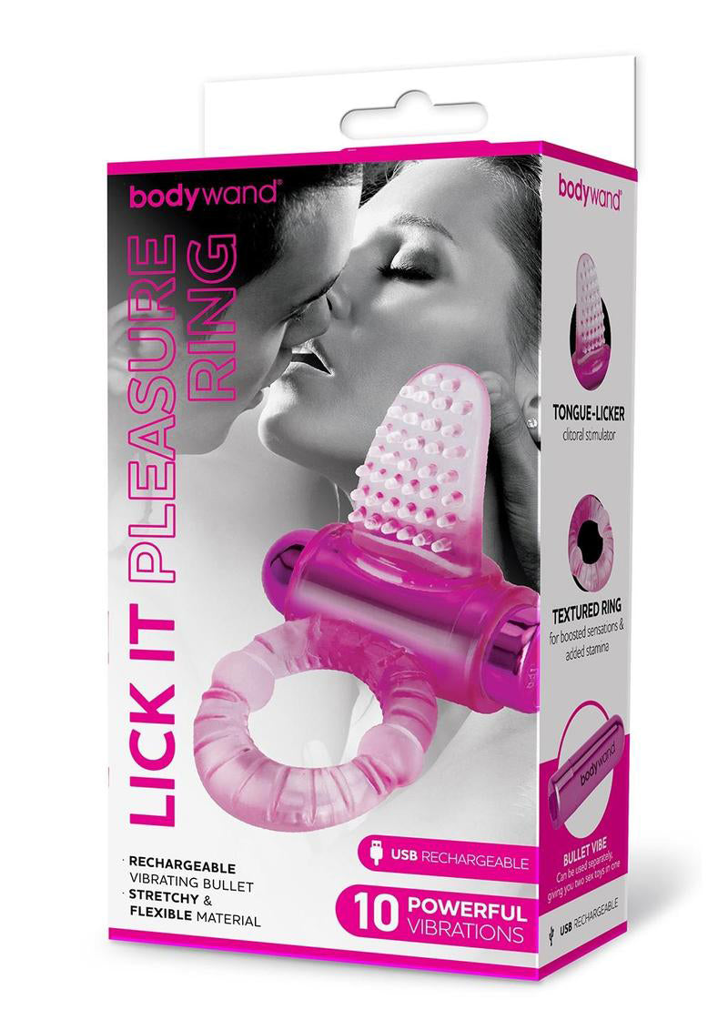 Bodywand Rechargeable Lick It Pleasure Ring BODYWAND