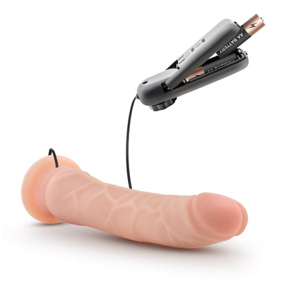 Dr. Skin 8.5 Inch Vibrating Realistic Cock With Suction Cup BLUSH