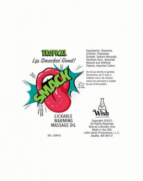 Smack Warming and Lickable Massage Oil LITTLE GENIE