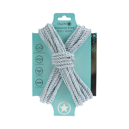 Ouch! Bondage Rope 10 m Nylon Powder Blue OUCH!
