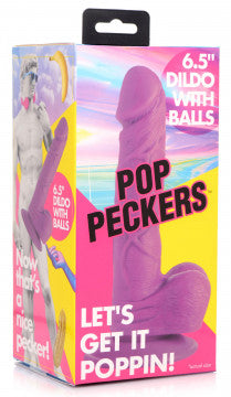 Pop Pecker 6.5 Inch Dildo With Balls XR BRANDS