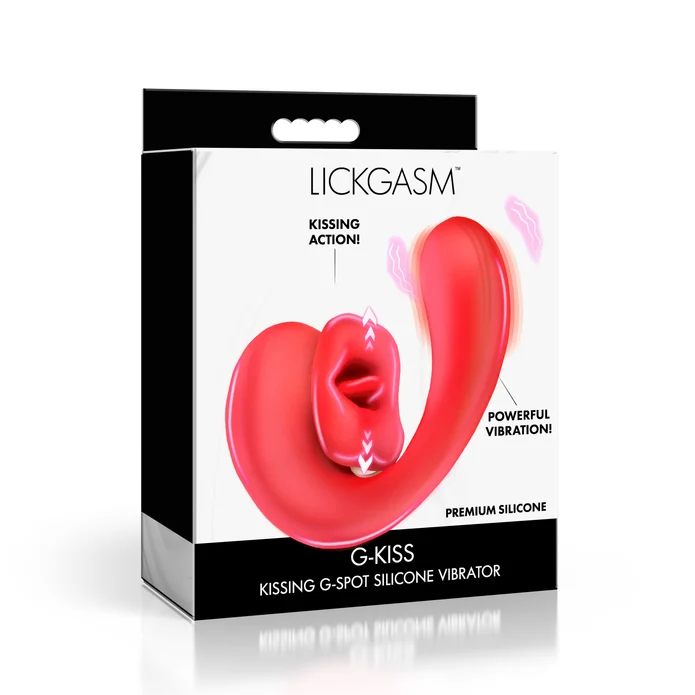 G-Kiss Kissing G-Spot Silicone Vibrator Red