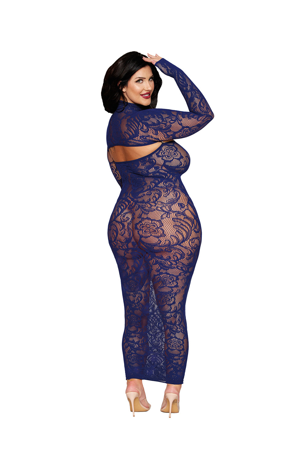 Bodystocking Gown and Shrug Dmnd DREAMGIRL