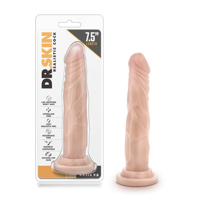 Dr. Skin - Realistic Cock - Basic 7.5 - Beige BLUSH