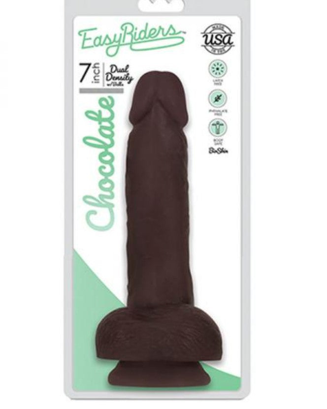 Easy Rider Bioskin Dual Density Dong with Balls - SP BOUTIQUE