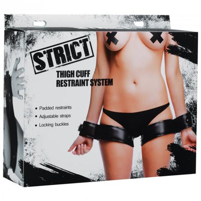 Strict Thigh Cuff Restraint System Black - SP BOUTIQUE