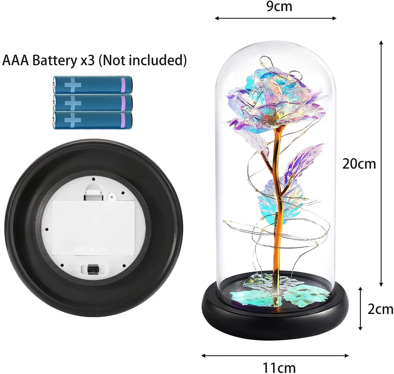 Forever Flower Artificial Light-up Rose Gift - SP BOUTIQUE