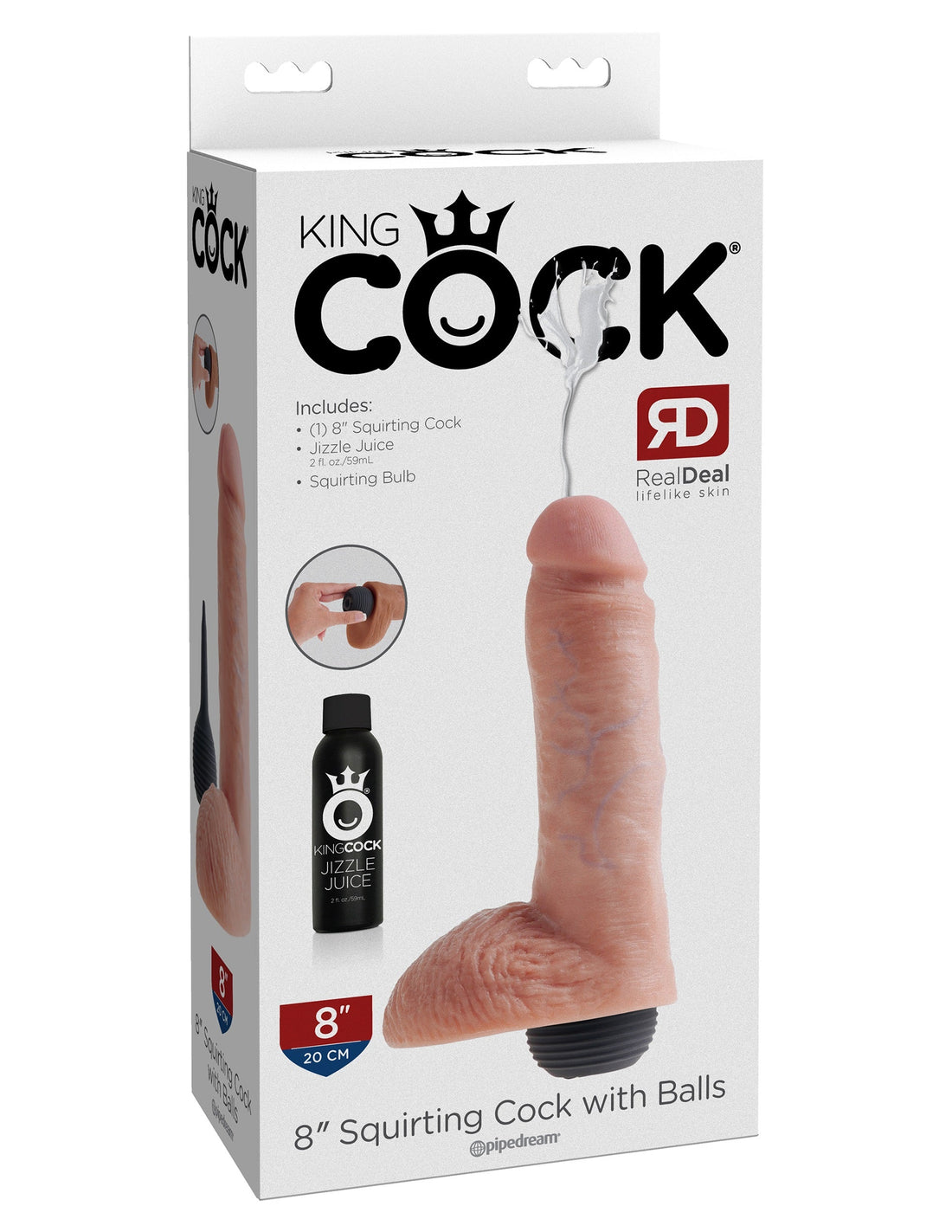 King Cock Squirting Cock With Balls - SP BOUTIQUE