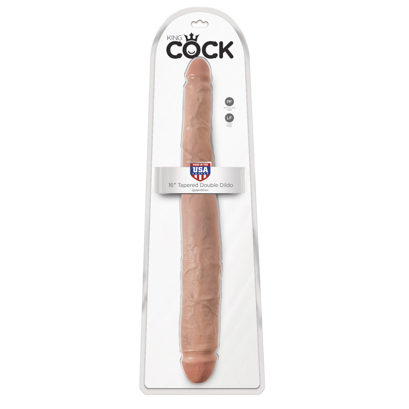 King Cock Tapered Double Dildo - SP BOUTIQUE