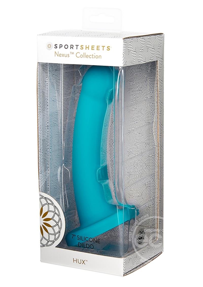 Nexus Collection By Sportsheets HUX Silicone Dildo 7in - Green - SP BOUTIQUE