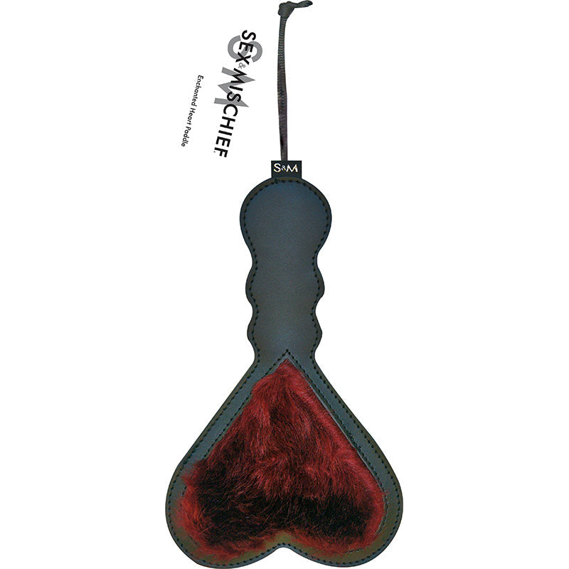Heart-Shaped Paddle: Dual-Sided Vegan Fur And Velvety Feel For Sweet &amp; Sassy Play - SP BOUTIQUE