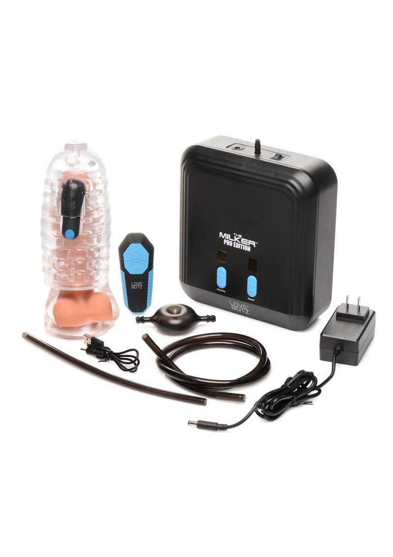 LoveBotz The Milker Pro Edition Remote Control Masturbator - Black - SP BOUTIQUE