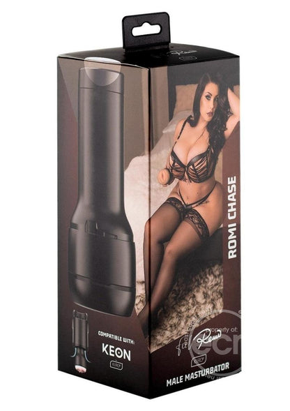 Kiiroo Feel Romi Chase Stroker Interactive Masturbator - Pussy - Black/Vanilla - SP BOUTIQUE
