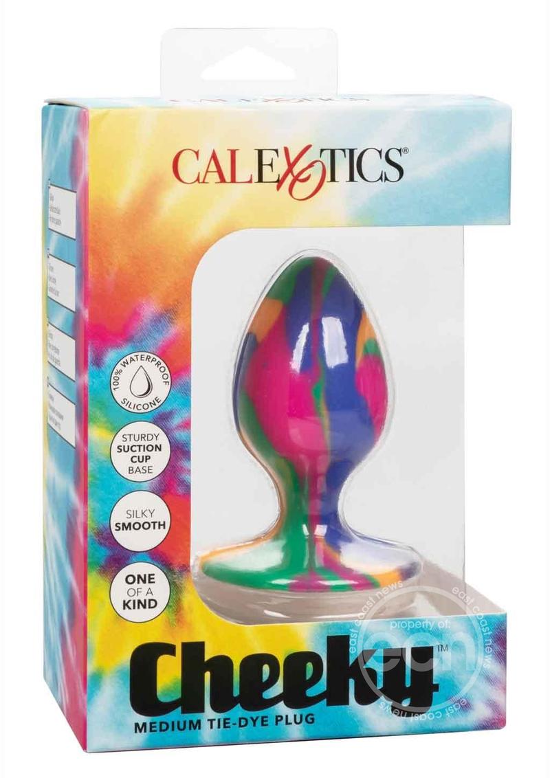 Cheeky Tie-Dye Silicone Plug Medium - Multicolor - SP BOUTIQUE
