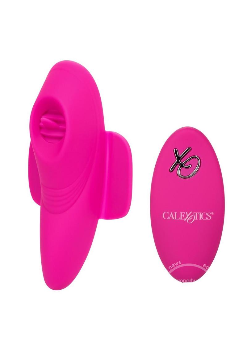 Lock-N-Play Remote Flicker Rechargeable Silicone Panty Teaser Panty Vibe - Pink - SP BOUTIQUE