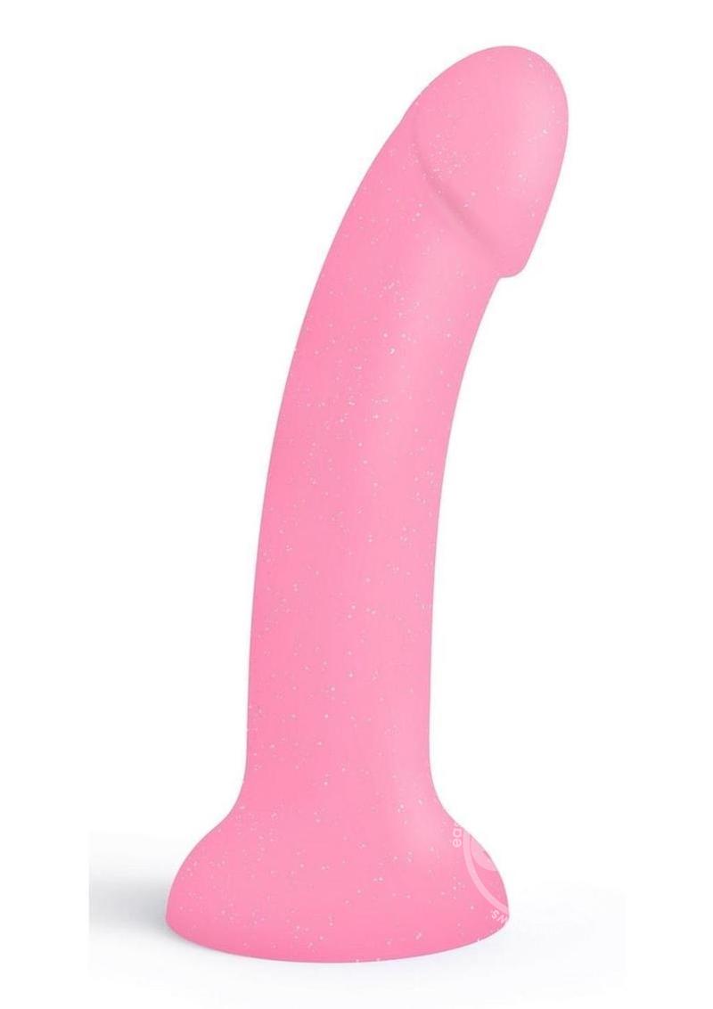 Dildolls Glitzy Silicone Dildo - Pink - SP BOUTIQUE