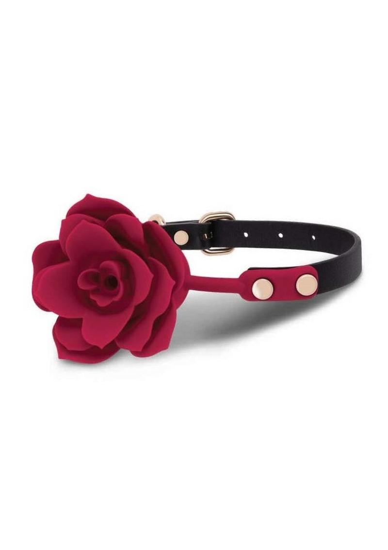 Secret Kisses Rosegasm Bloom Silicone Mouth Gag - Red - SP BOUTIQUE