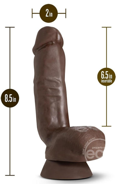 Dr. Skin Plus Thick Posable Dildo with Squeezable Balls 8in - SP BOUTIQUE