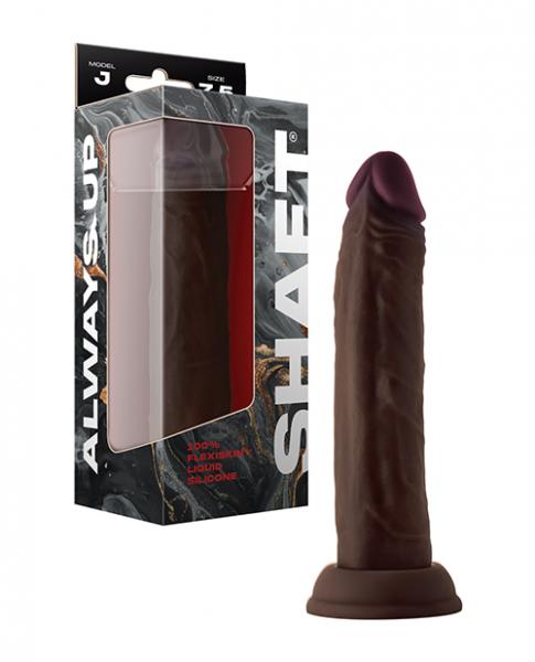 Shaft Model J Flexskin Liquid Silicone  Dong - Mahogany - SP BOUTIQUE